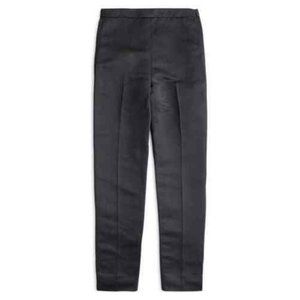 High-Rise Cigarette Pant in Satin